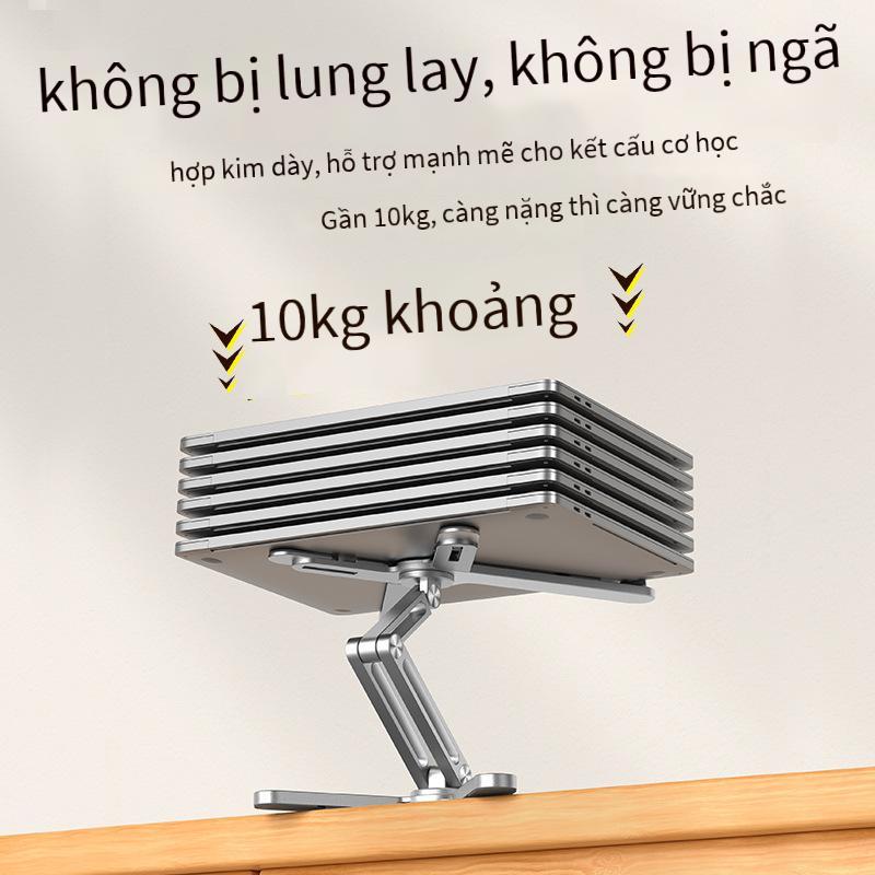 Ưu đãi đặc biệt MCHOSE từ giá đỡ máy tính xách tay N86 giá đỡ máy tính để bàn có thể xoay bằng hợp kim nhôm, giá đỡ gấp làm mát dạng gập nâng cao