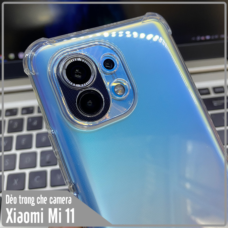 Ốp lưng cho Xiaomi Mi 11 TPU Trong Suốt Che Camera