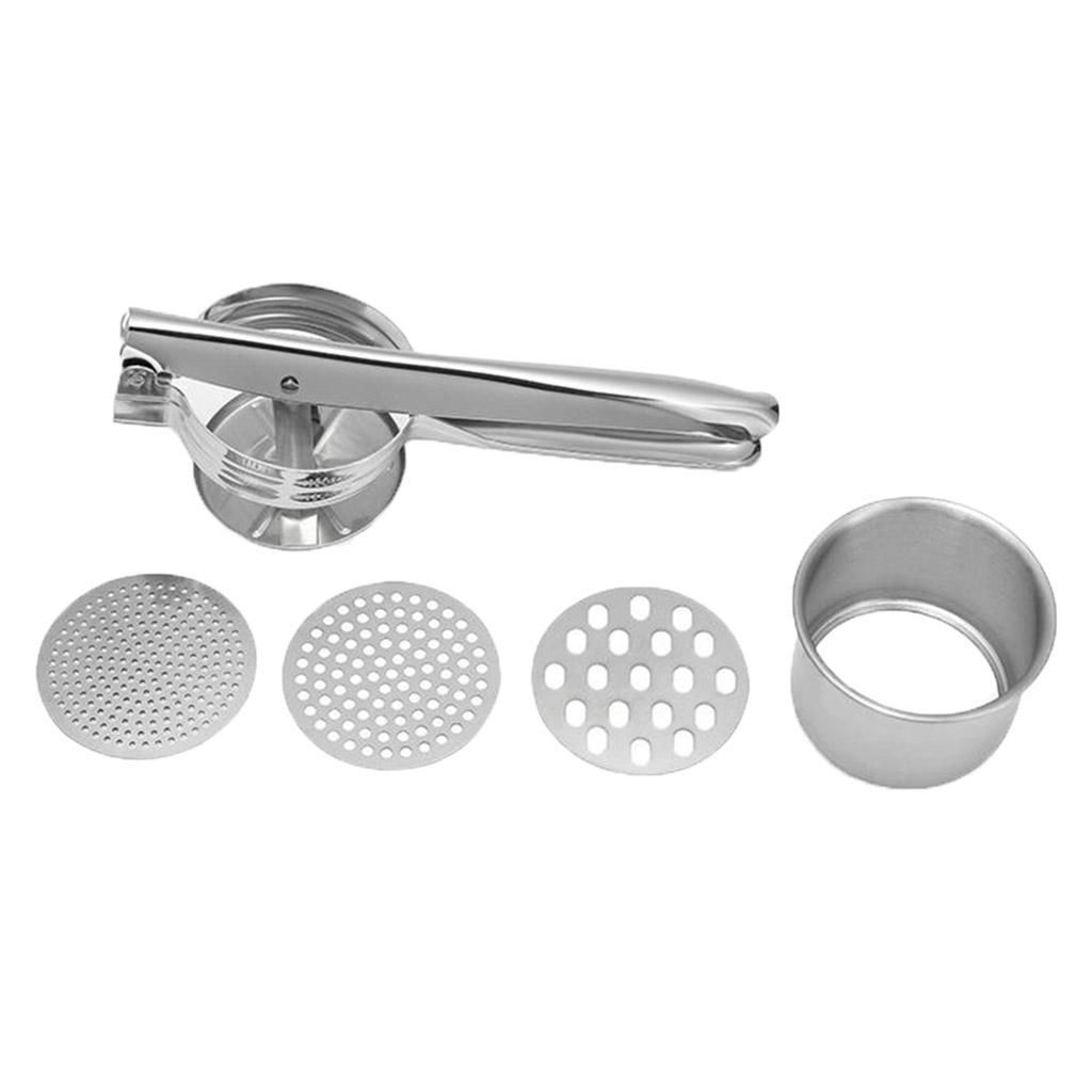 3 In 1 Stainless Steel Masher Fruit Vegetable Press Juicer Crusher Squeezer