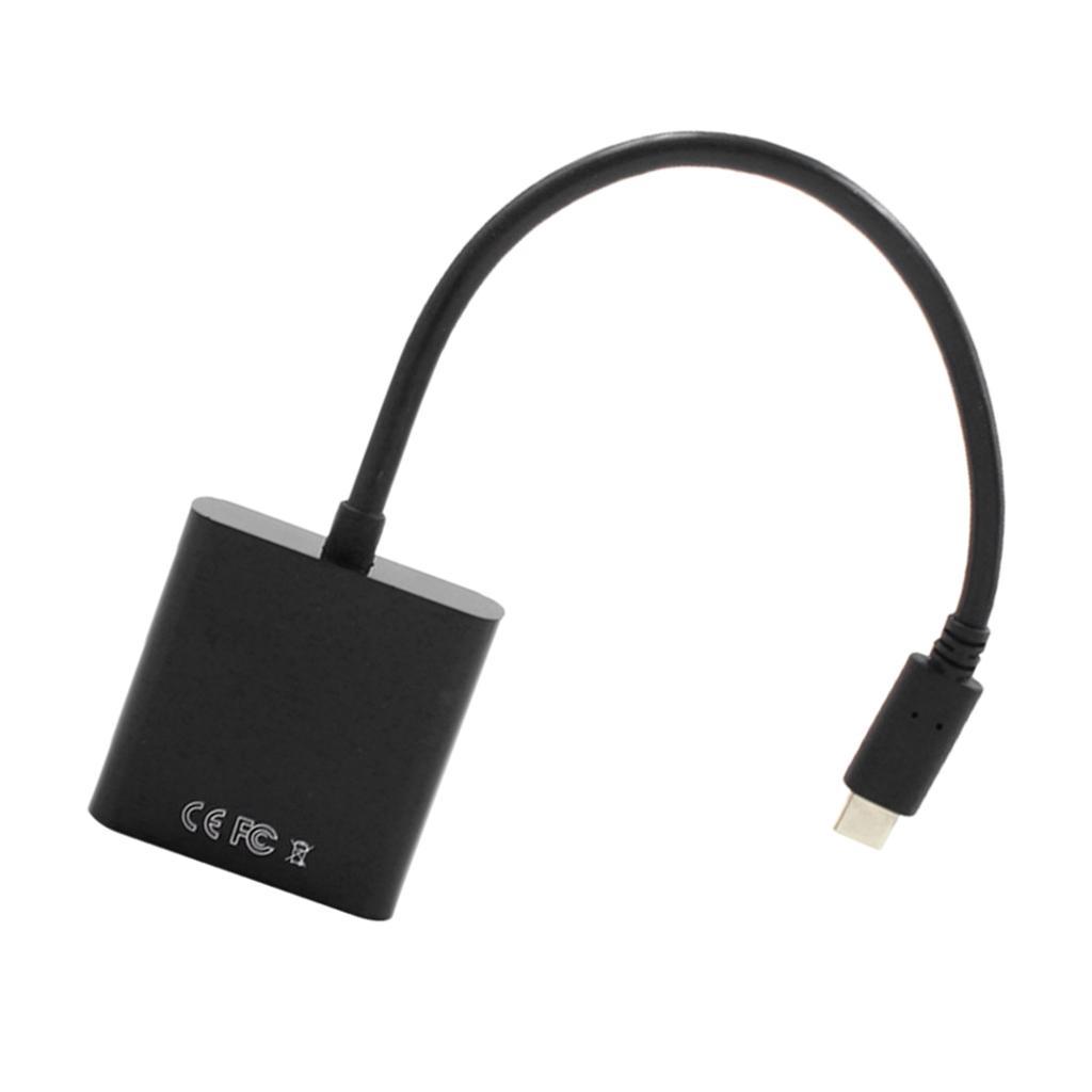USB C USB 3.1 Type-C to HDMI 1080P Adapter Cable for Macbook, Chrombook Black