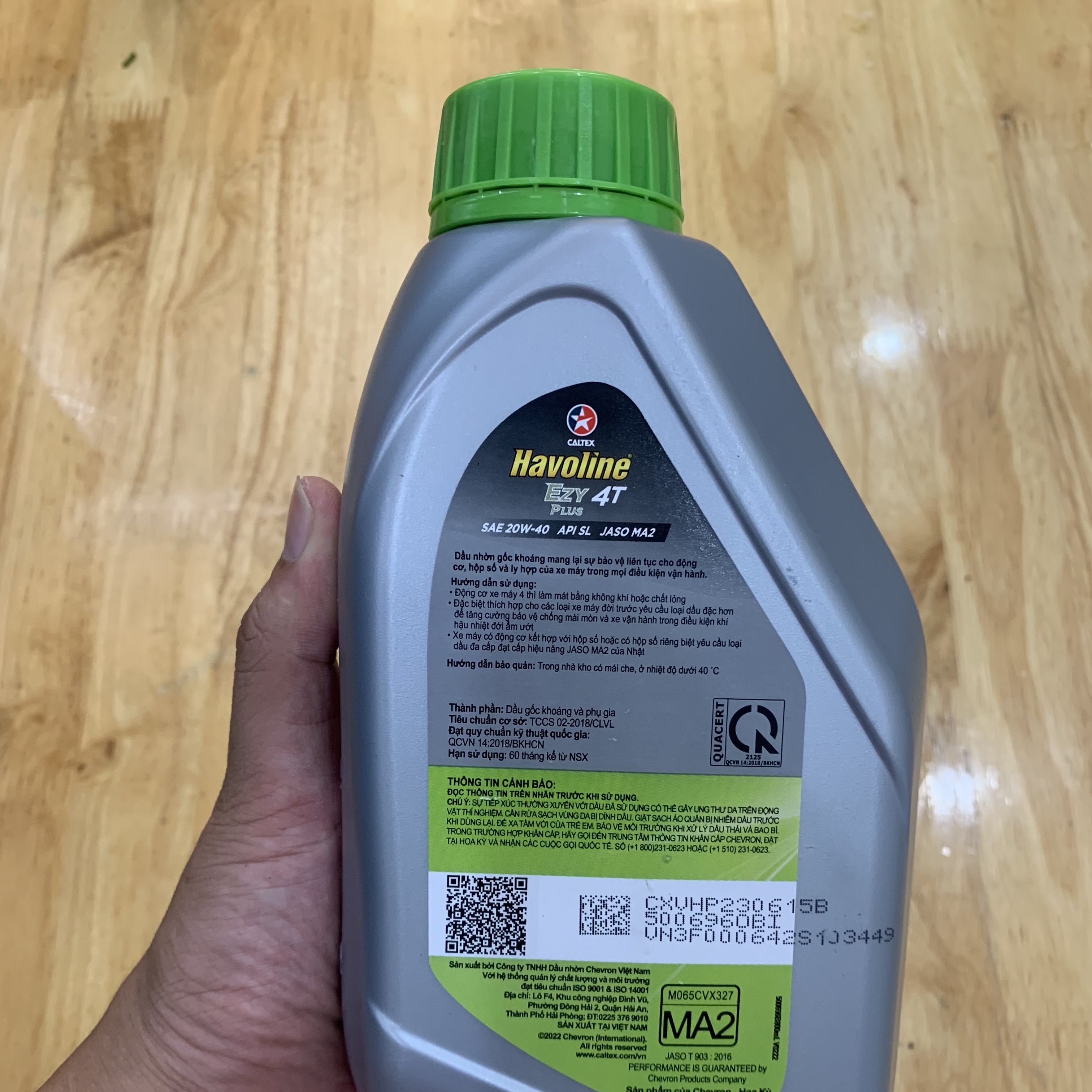 Nhớt xe máy, nhớt xe số  CALTEX HAVOLINE EZY 20W40 800ml