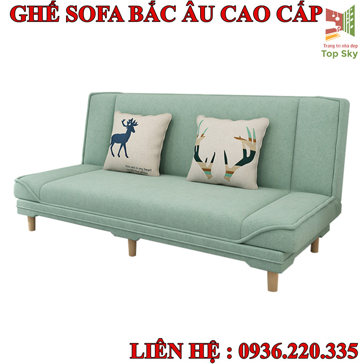 Giường sofa Bắc Âu 1m8*0.97m tặng kèm 2 gối, Ghế sofa chuyển đổi thành giường cao cấp , Ghế sofa 2 trong 1 thông minh tiết kiệm không gian