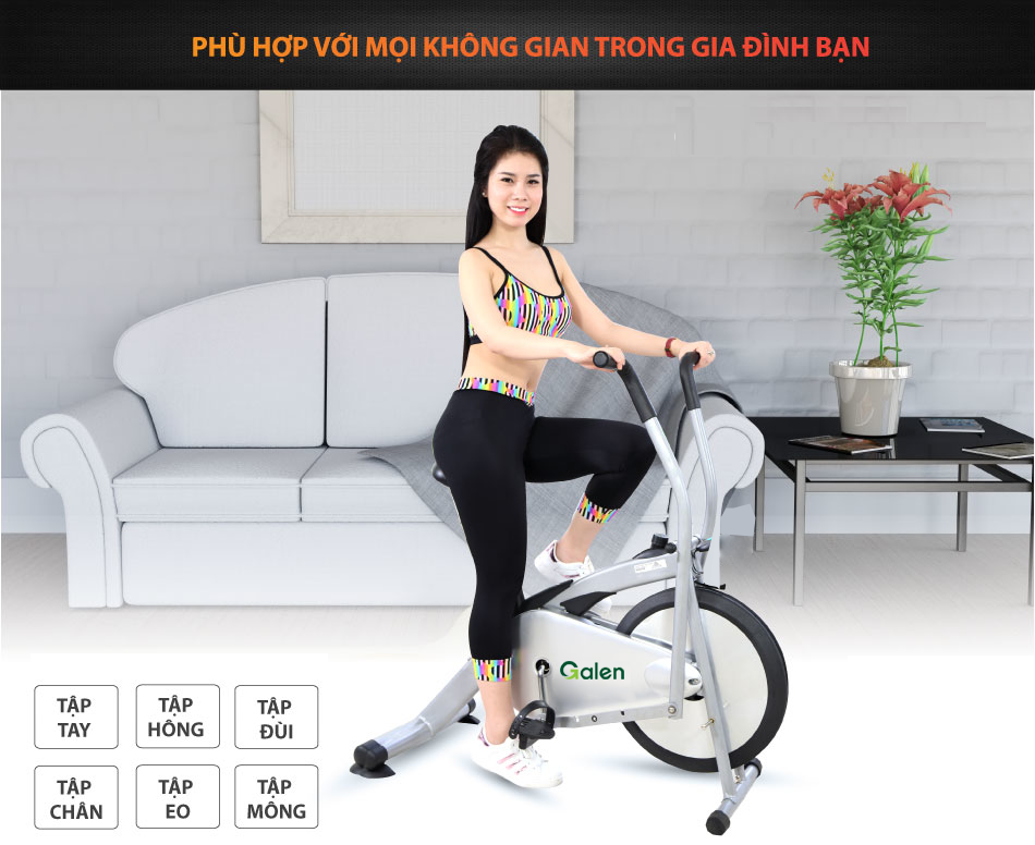 Xe Đạp Tập Gym Tại Nhà Galen G015 Xe Đạp Tập Thể Dục Đa Năng Thế Hệ Mới