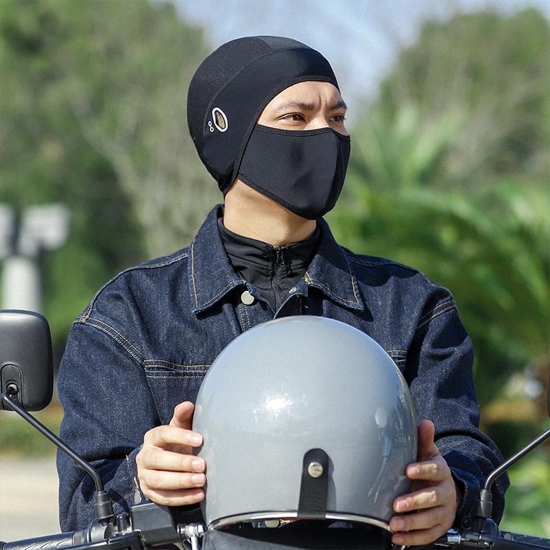WEST BIKING Chống nắng Bảo vệ mặt đi xe đạp Che mặt Xe đạp Xe máy Ice Silk Mũ trùm đầu toàn mặt Mũ bảo hiểm xe đạp chống tia cực tím cho nam mùa hè Màu sắc: Đen