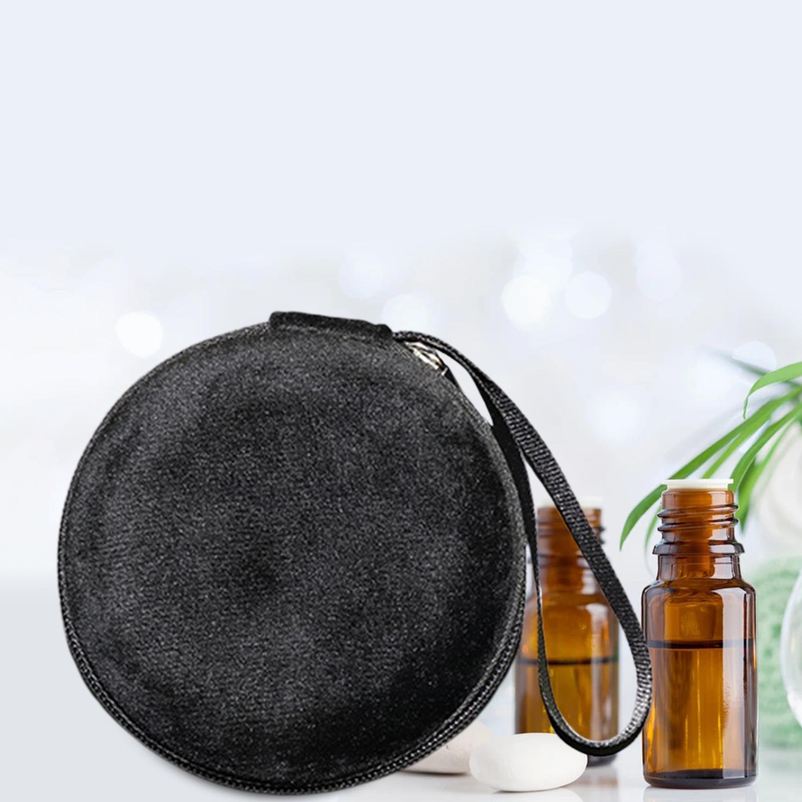Essential Oil Carrying Case Storage Bags Velvet Round 10 Slot Organizer for Oil Bottle