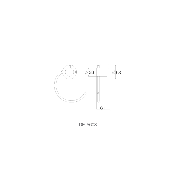 Vòng treo khăn INOX SUS 304 DE-5603