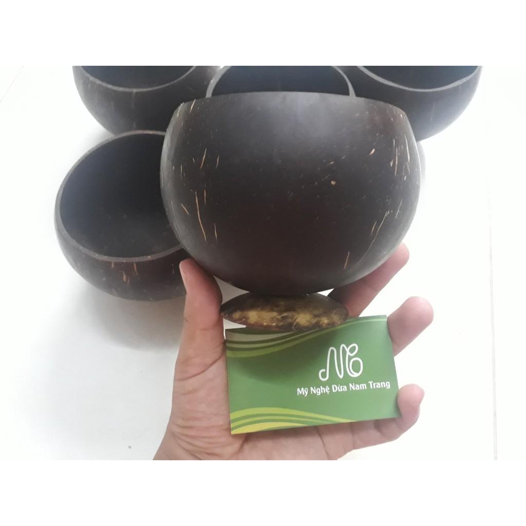 Ly gáo dừa đựng trà sữa sinh tố