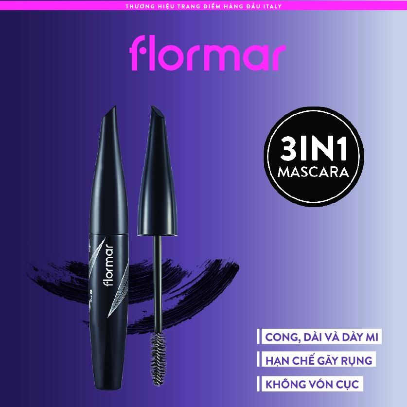 Chuốt Mi Flormar Spider Lash 3in1 Mascara Hỗ Trợ Cong Dài, Dày Và Dưỡng Mi