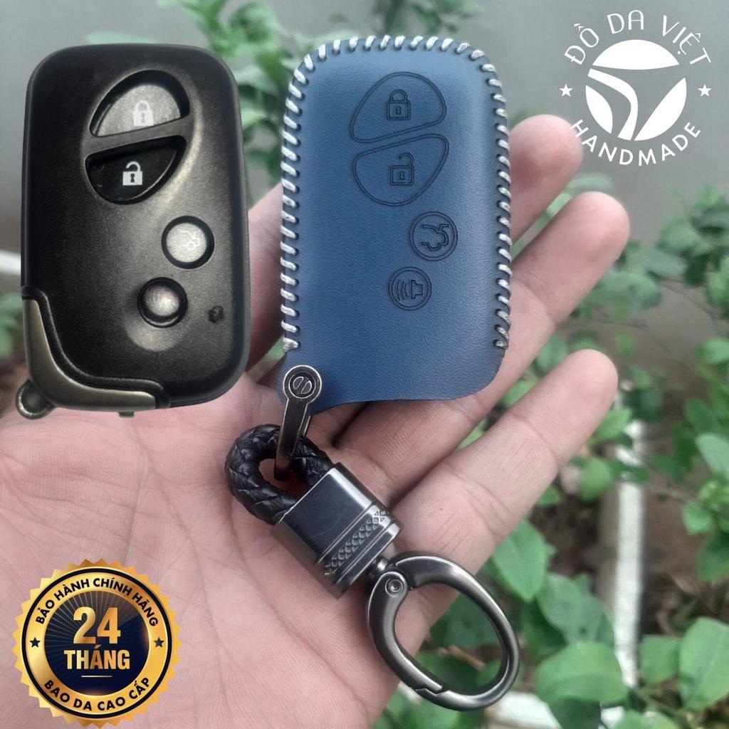 Bao da chìa khoá Lexus handmade da thật   bảo hành 2 năm, da thật 100%