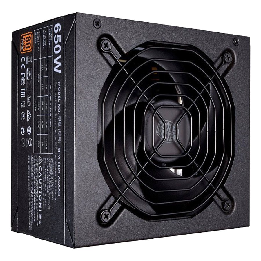 Nguồn Máy Tính Cooler Master MWE 650 BRONZE - V2 - Hàng Chính Hãng