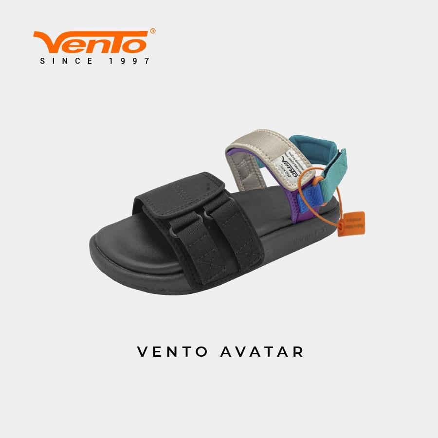 Giày Sandal VENTO AVATAR NỮ CHÍNH HÃNG - MÀU BE CAM/ĐEN XANH SD10112