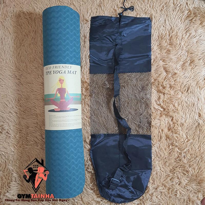 Thảm Tập Yoga 6mm Cao Cấp, Thảm Yoga TPE 2 Lớp Cao Cấp Chống Trượt, Thảm Tập Gym Yoga Pilates, Thảm Yoga TPE