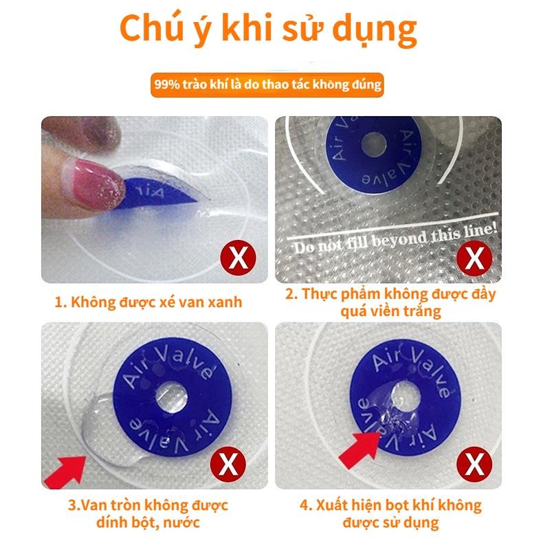 Máy Hút Chân Không Bảo Quản Đóng Gói Thực Phẩm Kèm Túi Hút Chân Không Tái Sử Dụng