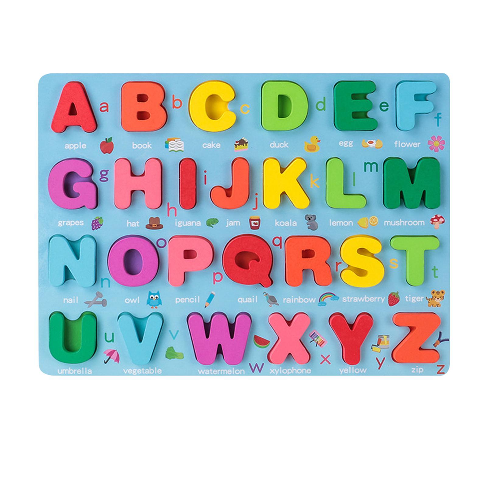 Digital Letter Puzzle Matching Board Early Educational Toy for Age 3 4 5