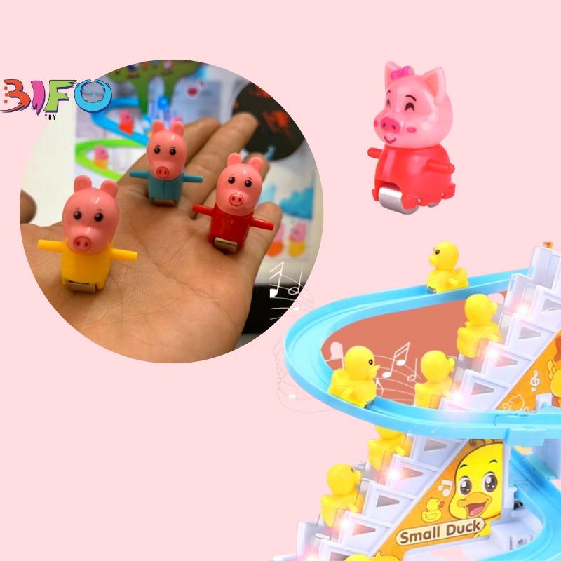 LẺ 1 phụ kiện leo cầu thang trong bộ đồ chơi Heo peppa, Heo Piggy, Vịt vàng, Heo hồng mẫu mới