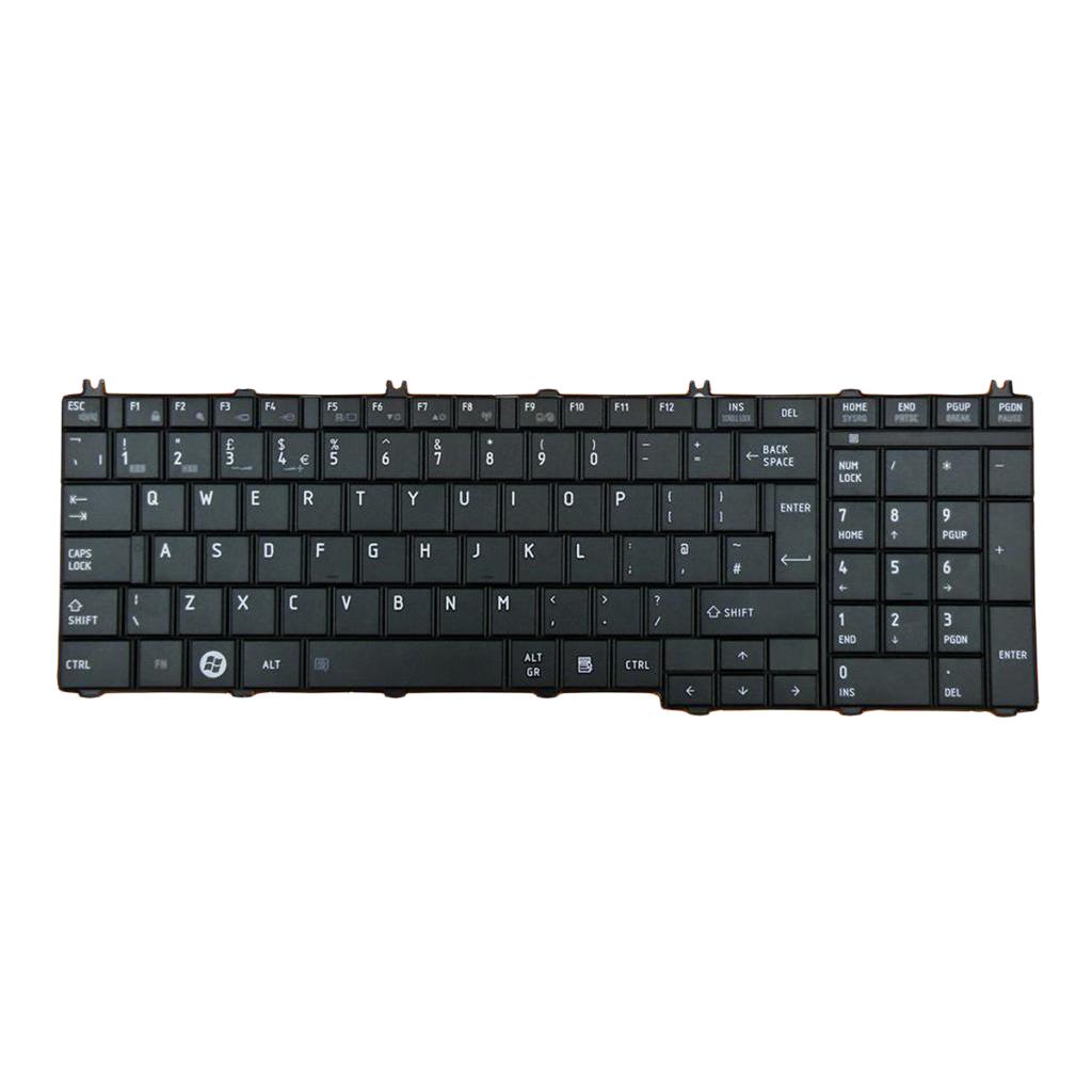 Laptop English Keyboard Assembly for Toshiba Satellite C650 C655 UK