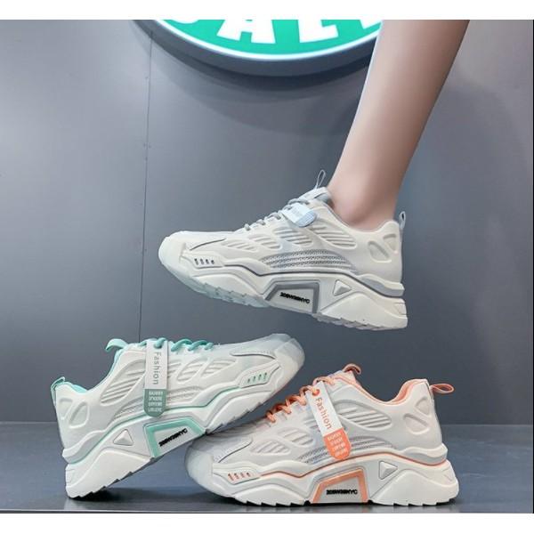 Giày sneaker nữ độn đế 3 màu tuỳ chọn