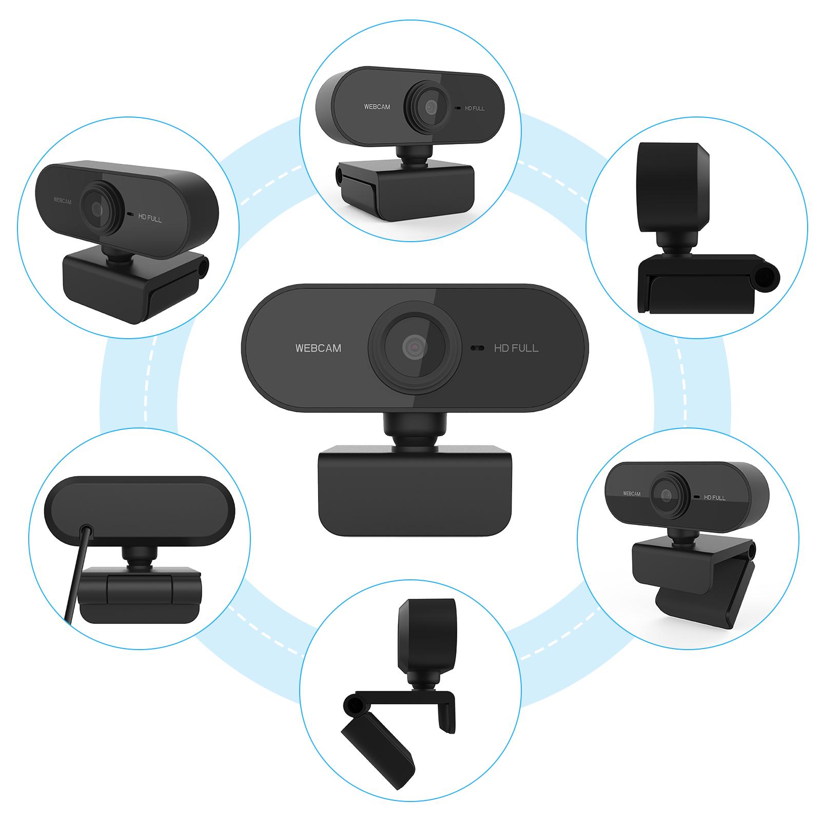 1080P Web Camera with Microphone Desktop Laptop Webcam for Live Streaming Recording Video Call Support Auto Focus