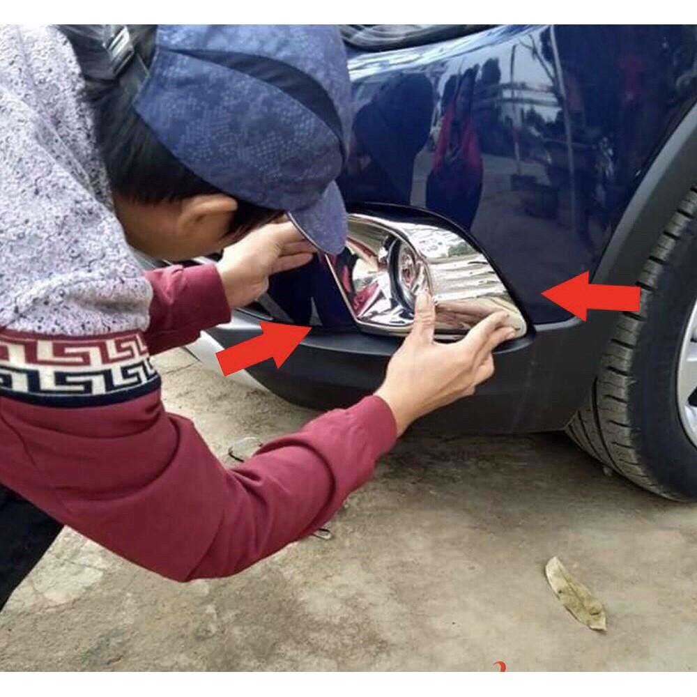 Ốp Viền Đèn Gầm trước, Ốp Đèn Gầm trước dành cho Vinfast Fadil 2019 2020 2021 mạ crom cao cấp