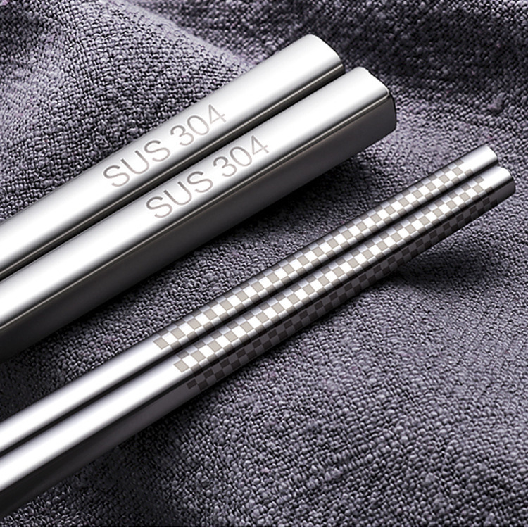 Set 5 đôi đũa inox 304 cao cấp chống mốc, cong vênh