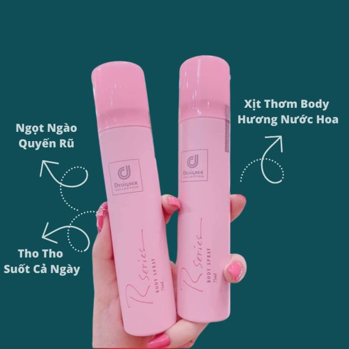 Xịt thơm toàn thân Designer collection rseries body spray Thái Lan 75ml
