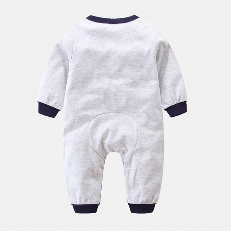 Bộ áo liền quần cho bé sơ sinh cotton thun thoáng mát 80129