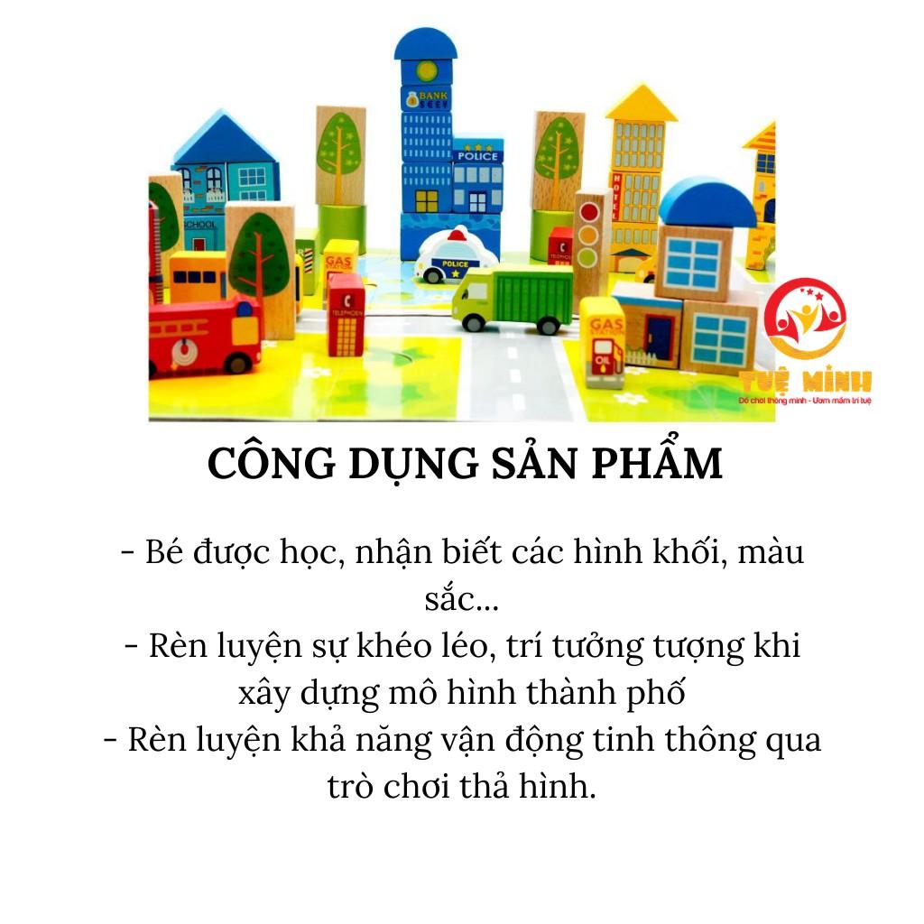 Xếp Hình Xây Dựng Thành Phố, Bộ Xếp Hình Xây Dựng Thành Phố 62 Chi Tiết Cho Bé Tập Làm Kỹ Sư