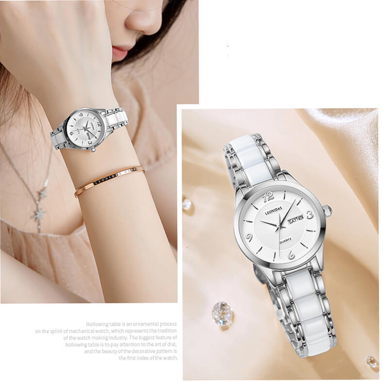 Đồng hồ nữ chính hãng LEONIDAS LD80121-2 Kính sapphire ,chống xước ,Chống nước 30m ,Bảo hành 24 tháng,Máy điện tử,dây kim loại thép 316L không gỉ, thiết kế đơn giản dễ đeo