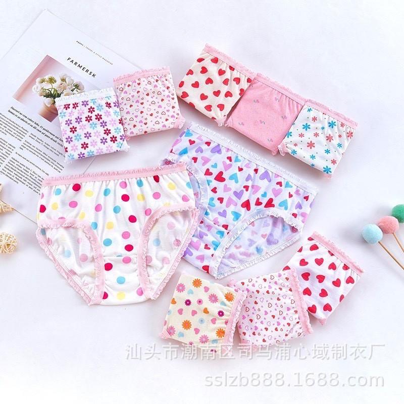 set 12chip cho bé gái (100% cotton) kèm video ảnh thật