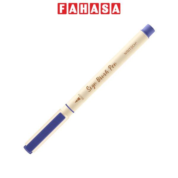 Bút Lông Brush Sign Pen 1 mm - Luyện Calligraphy - Thư Pháp - Writech W827 - Navy