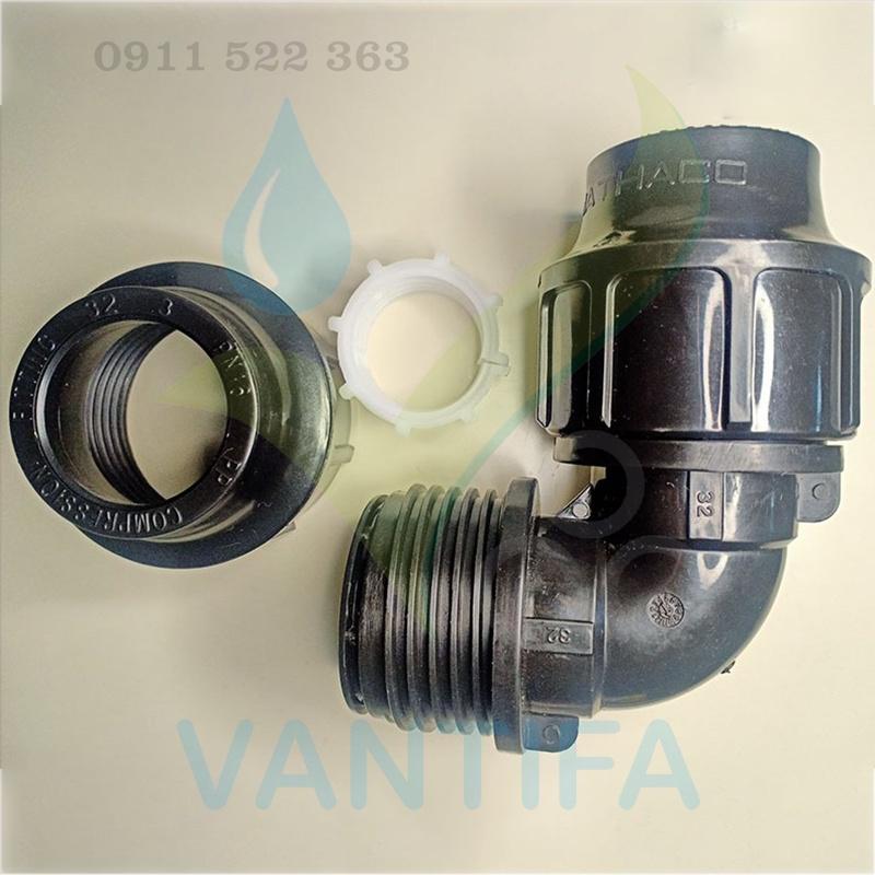 Cút đều, Co đều ống PE dạng măng sông 20,25,34