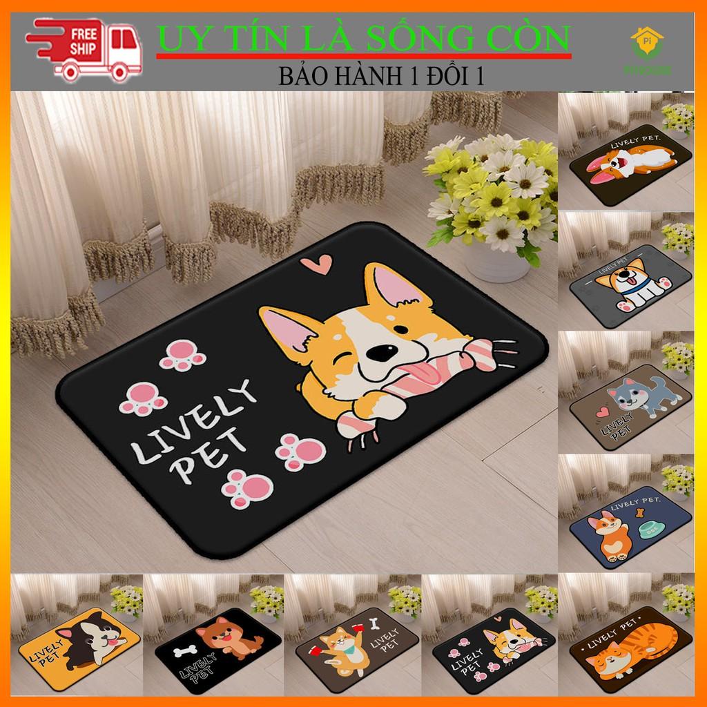Thảm chân 3D mẫu cún con và nhiều mẫu mã lựa chọn