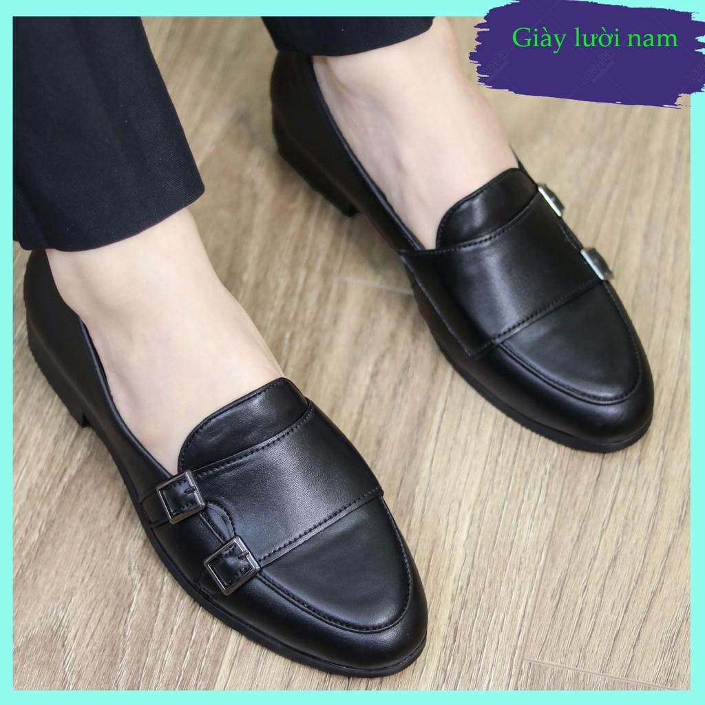 Giày lười nam giá rẻ da trơn giày da nam hàn quốc - L191