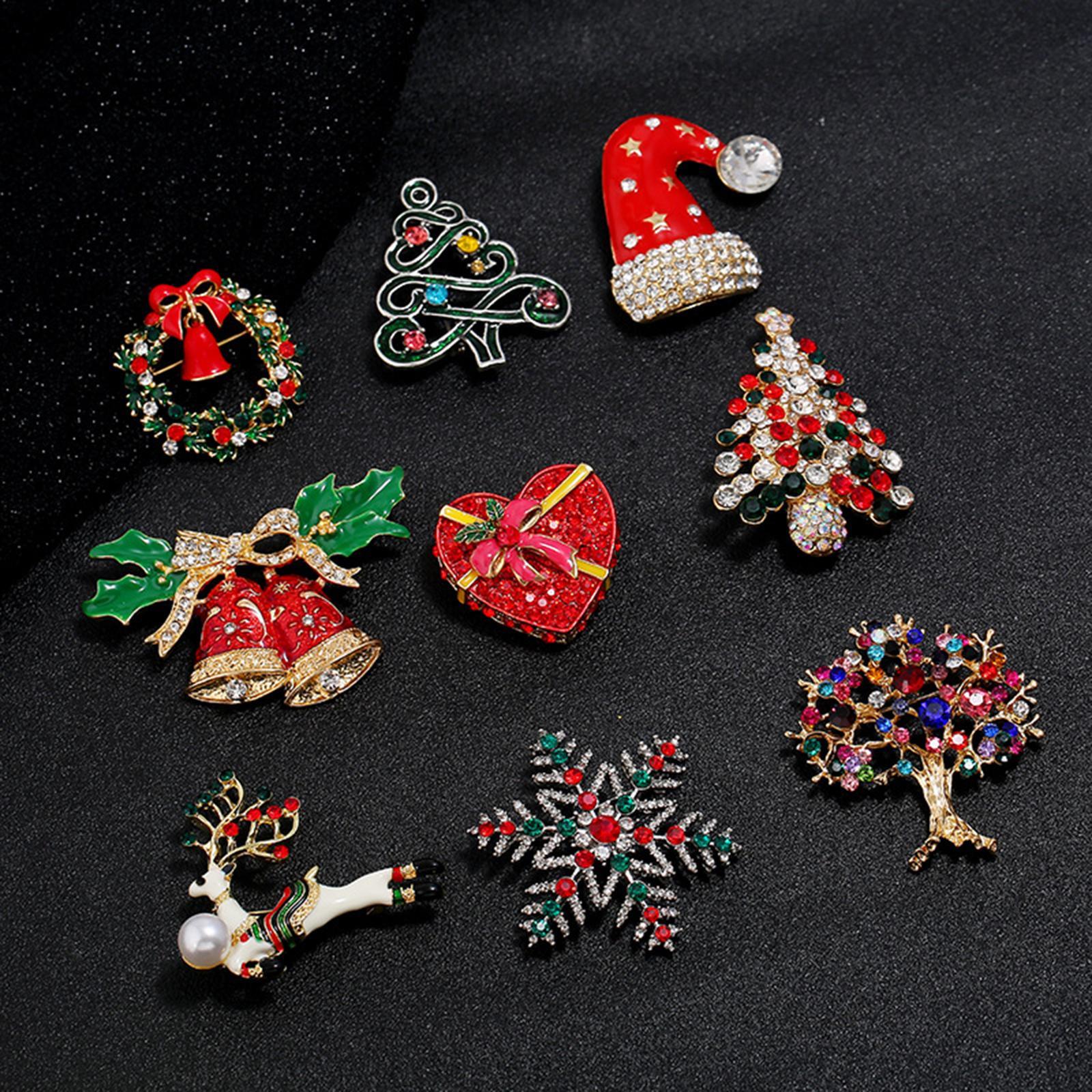 Elegant Christmas Brooch Pins Lapel Brooch for Clothes