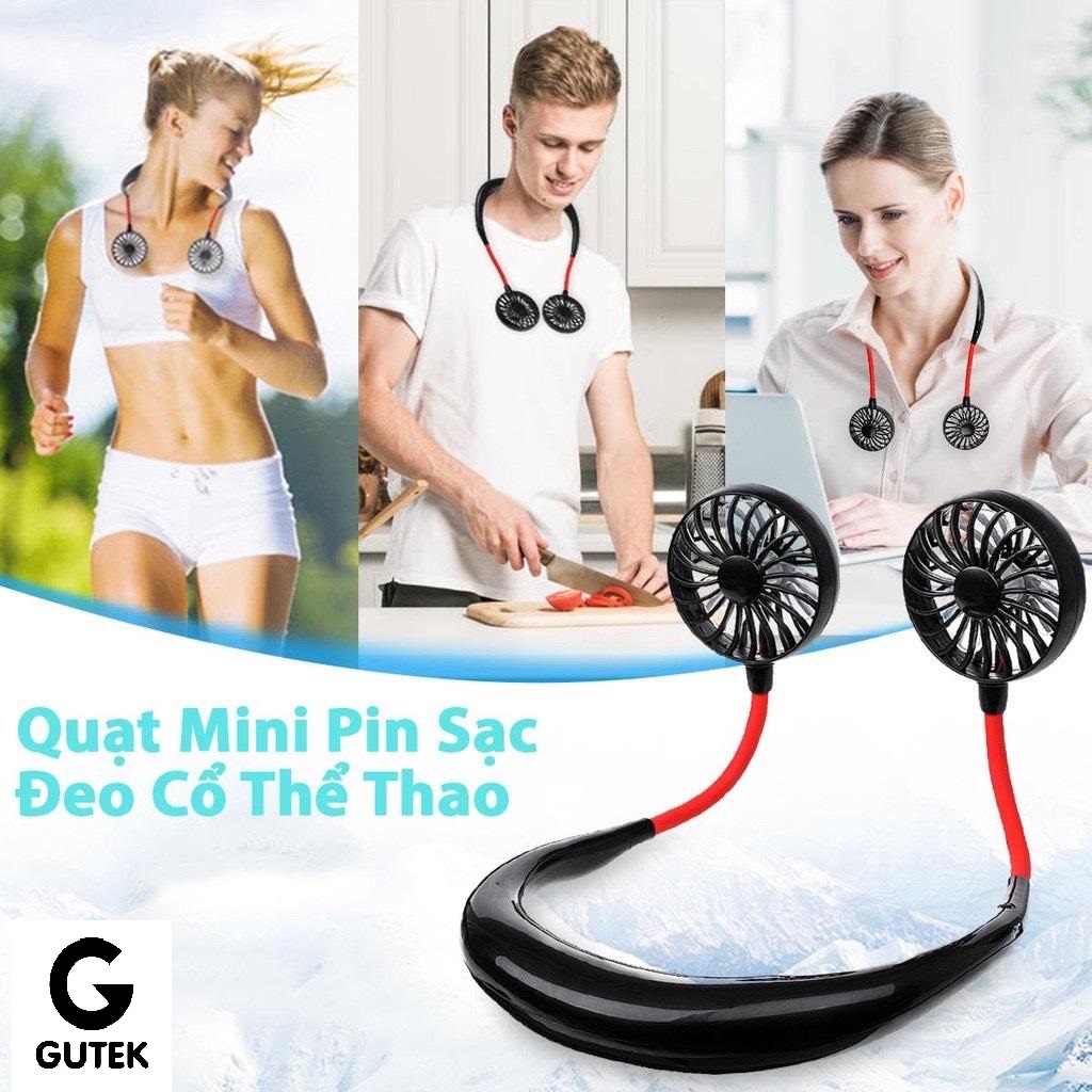 Quạt Tích Điện F5S Cầm Tay Đeo Cổ Mini Nhỏ Gọn Tiện Lợi 3 Tốc Độ Gió Dùng Thể Thao Chạy Bộ, Điều Chỉnh Xoay 180 Độ, Phong Cách Rảnh Tay Sử Dụng Thuận Tiện Hơn, Phù Hợp Mọi Lứa Tuổi, Nhiều Màu Sắc