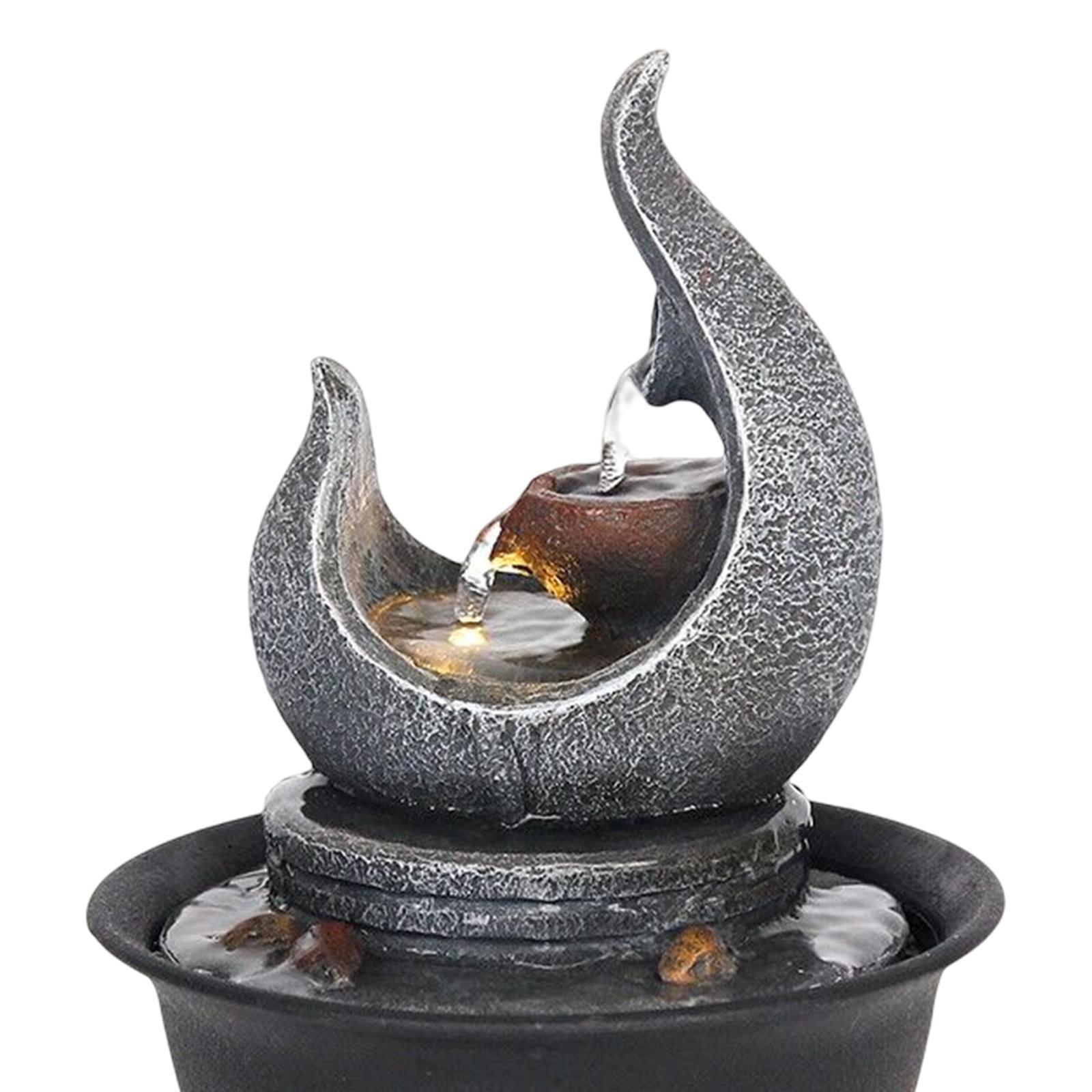 Desktop Water Fountain Waterfall Fountain Tabletop Fountain for Ornaments