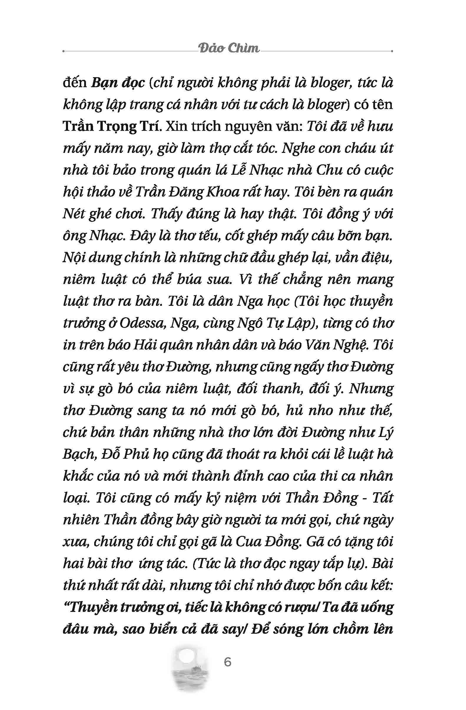 Đảo Chìm - Trần Đăng Khoa (Bìa Mềm)