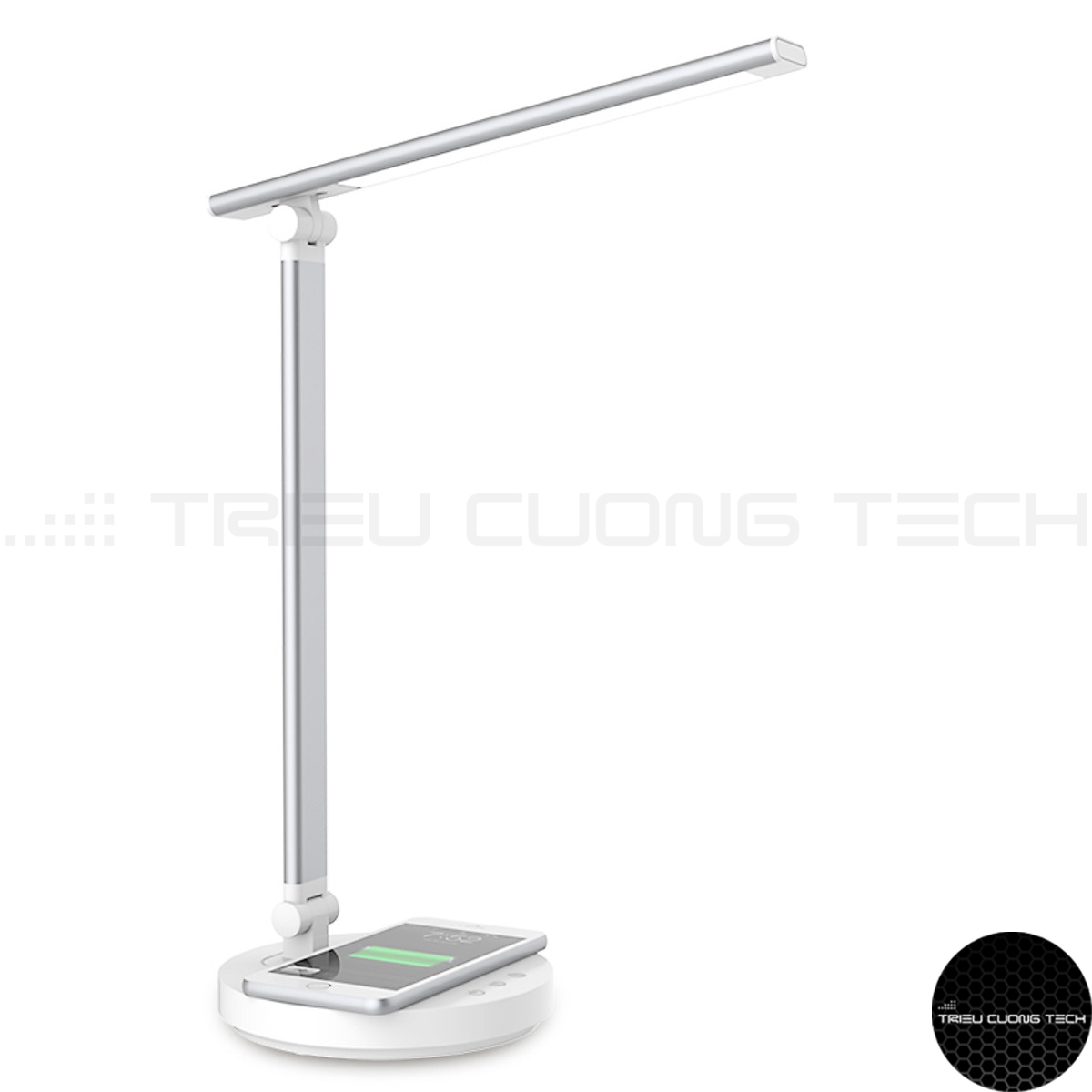 Đèn Led Bàn Đọc Sách Làm Việc Chống Cận - Cảm Ứng - Hỗ Trợ Sạc Không Dây - Điều Chỉnh Vùng Ánh Sáng Cho Sinh Viên - Học Sinh - Văn Phòng - Hàng Chính Hãng