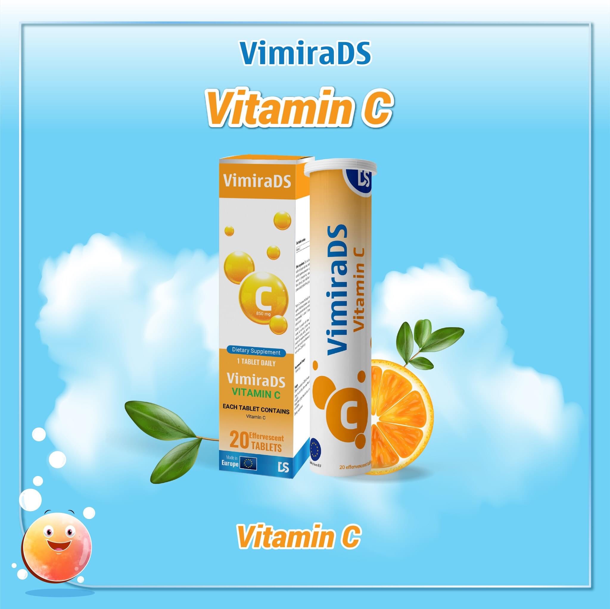 Combo Viên sủi VimiraDS Multivitamin và Vitamin C