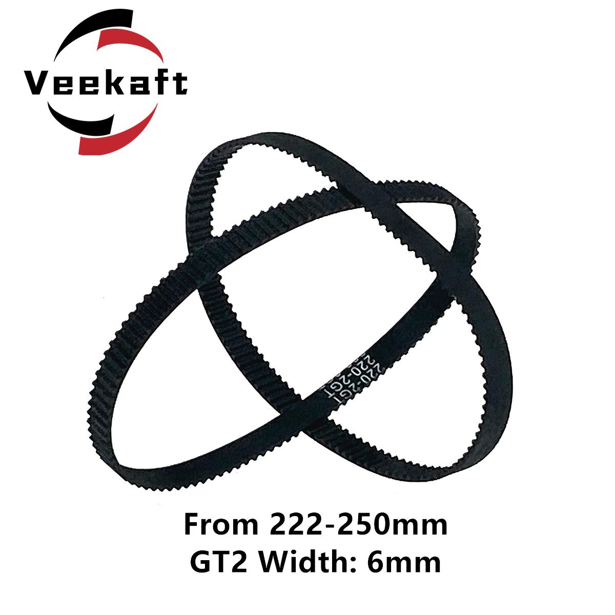 1 Máy Tính 3D Máy In Phần GT2 6Mm Vòng Kín Cao Su Thời Điểm Dây 222 224 226 228 230 232 234 236 238 240 242 244 246 248 250Mm 2GT