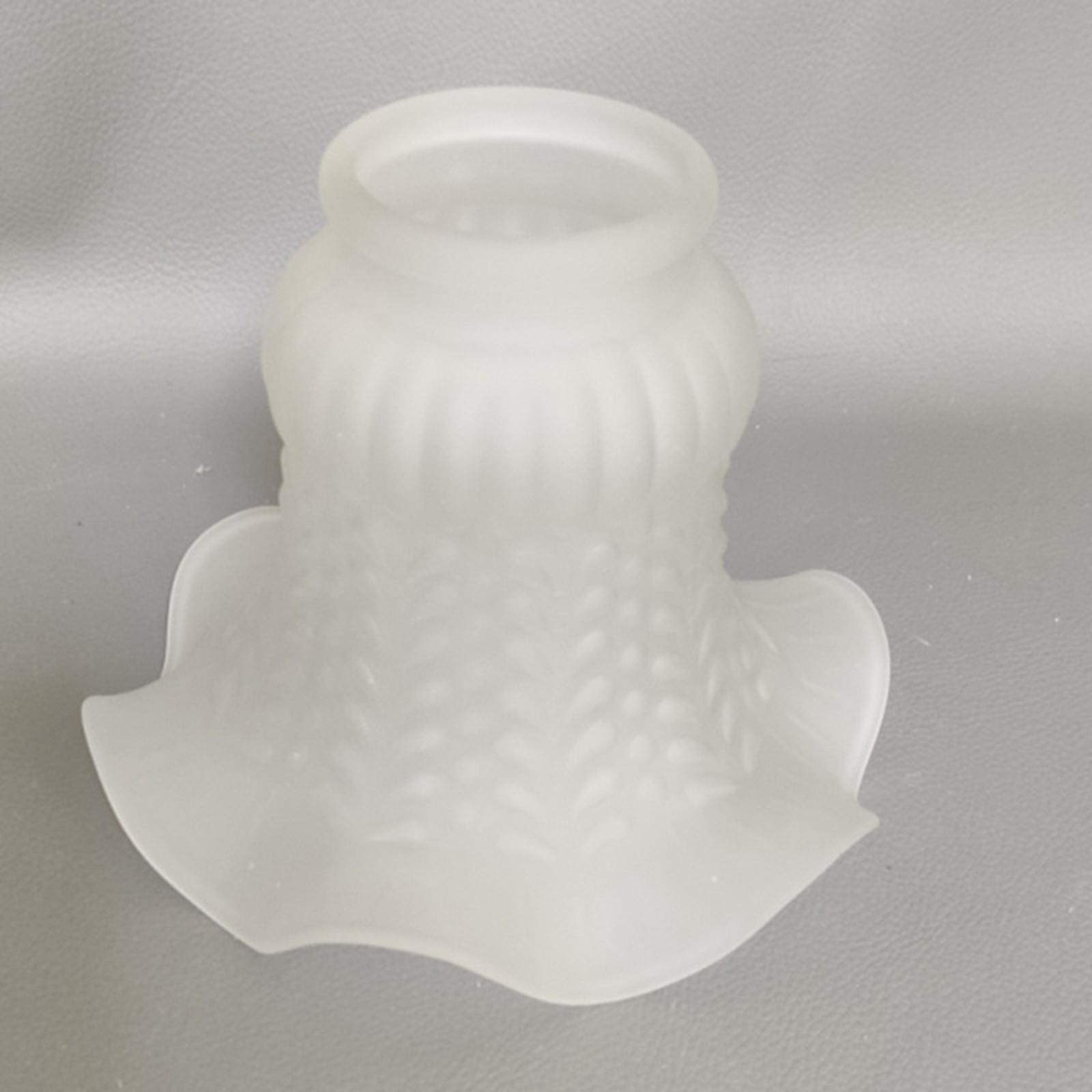 Glass Ceiling Lamp Shade Flower Shaped Lighting Fixture for Bedroom Corridor