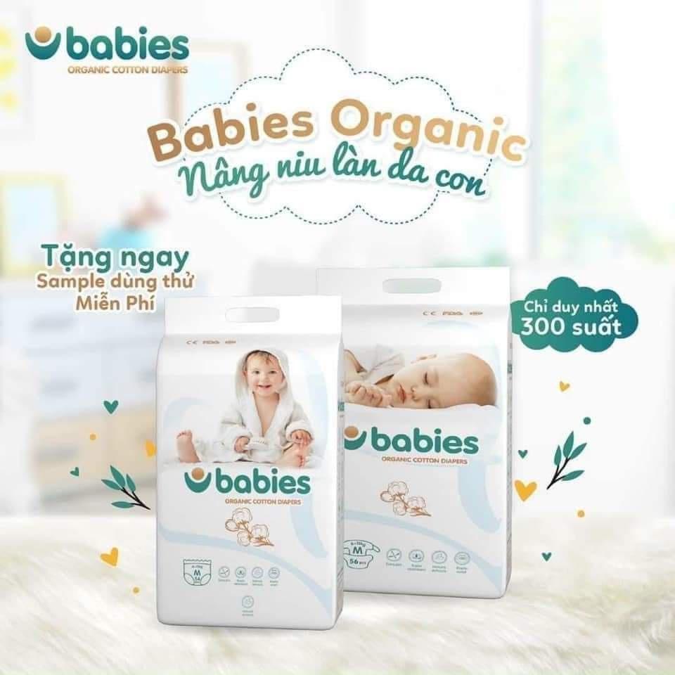 Combo 4 bịch Bỉm tã BABIES ORGANIC an toàn cho bé