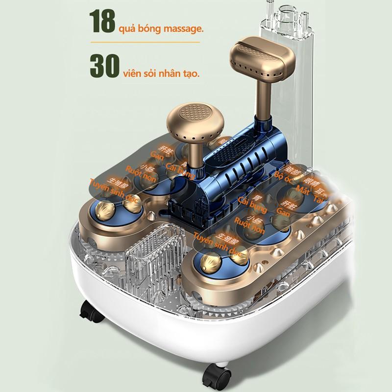 Bồn Ngâm Chân, Bồn Massage Chân Hồng Ngoại màn hình Led hiển thị nhiệt độ điều khiển từ xa , Làm Nóng Nước Giúp Lưu Thông Khí Huyết