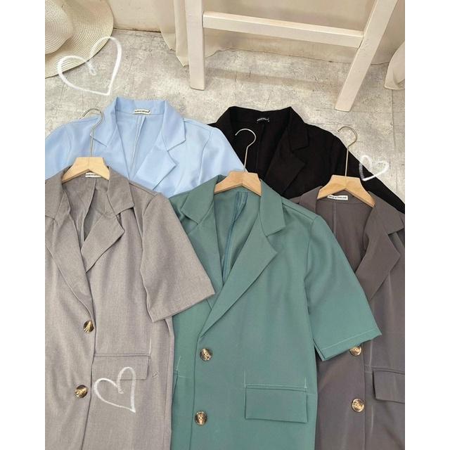 Blazer Tay Lỡ 5 Màu Như Hình(Xả Kho Kèm Ảnh Thật 100%)