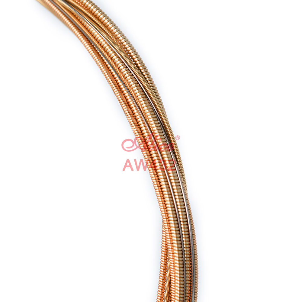 Bộ dây đàn Guitar Acoustic/ Acoustic Guitar Strings - Alice AW432/ AW432P - Plated Steel Plain String, Copper Alloy Winding, (85/15 bronze color) Anti-Rust Coating - Hàng chính hãng