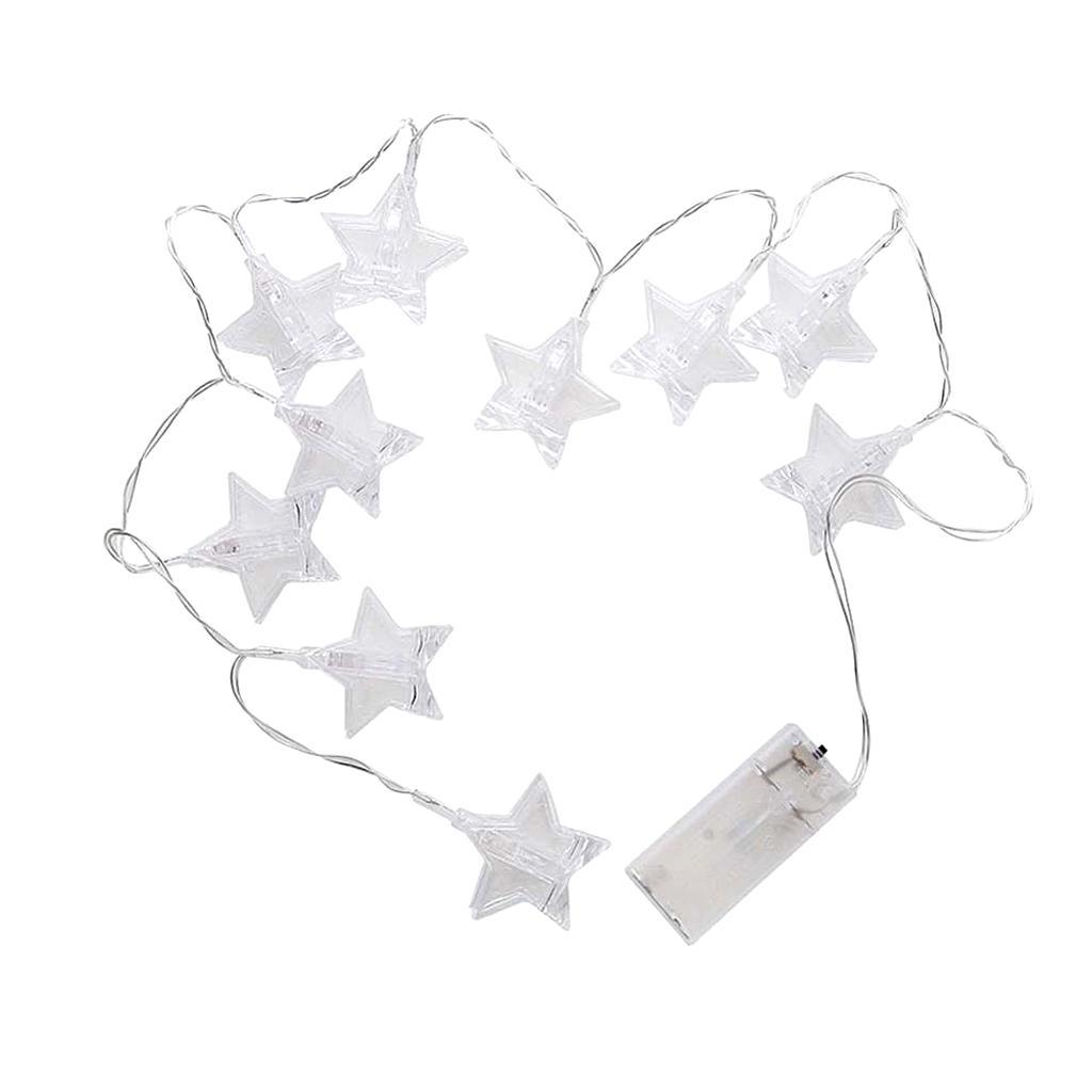 BZ756 10 LED Battery Star Photo Clips for Decorative Lamp Strings