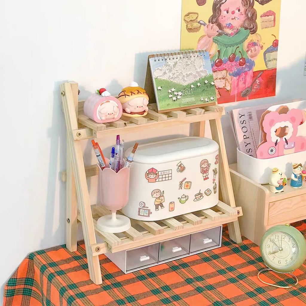 Giá gỗ kê trang trí và Decor trong phòng