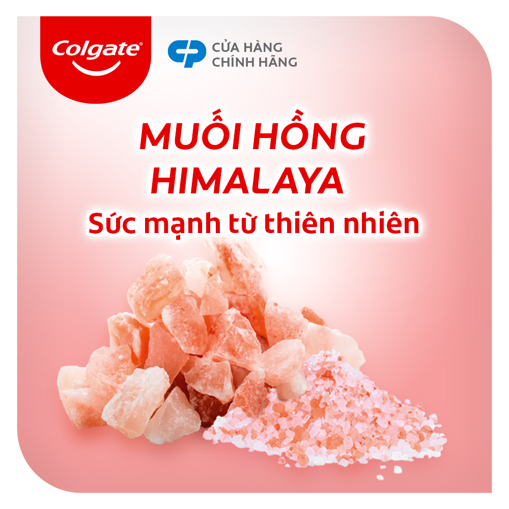 Bộ 3 Kem đánh răng Colgate thiên nhiên muối hồng Hymalaya 180g