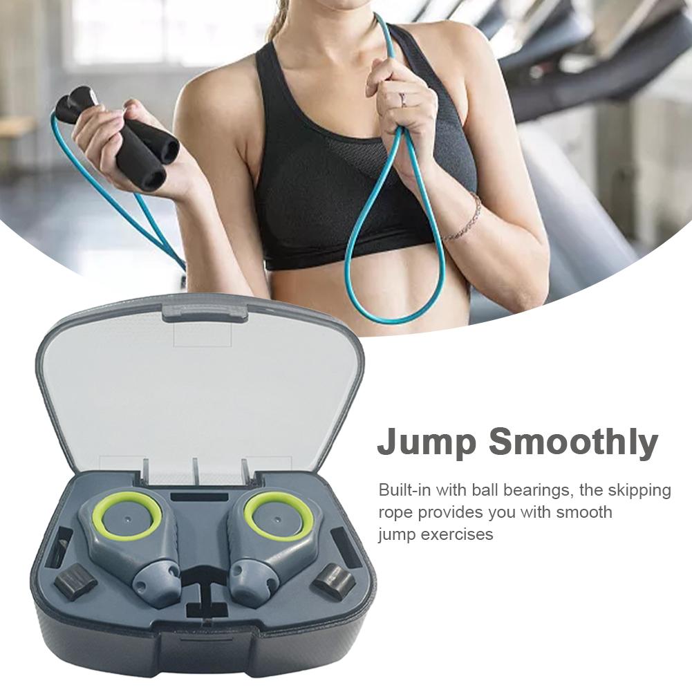 Tập Thể Dục Có Trọng Số Tay Cầm Ropeless Dây Nhảy Lượng Calo Cho Thể Dục Không Dây Thép Không Gỉ Dây Nhảy Dây Không Dây Nhảy Với Trọng Số Bóng