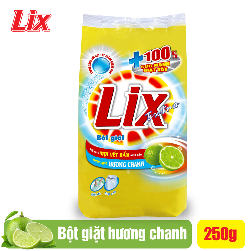 Bột giặt Lix extra hương chanh 250g EC257